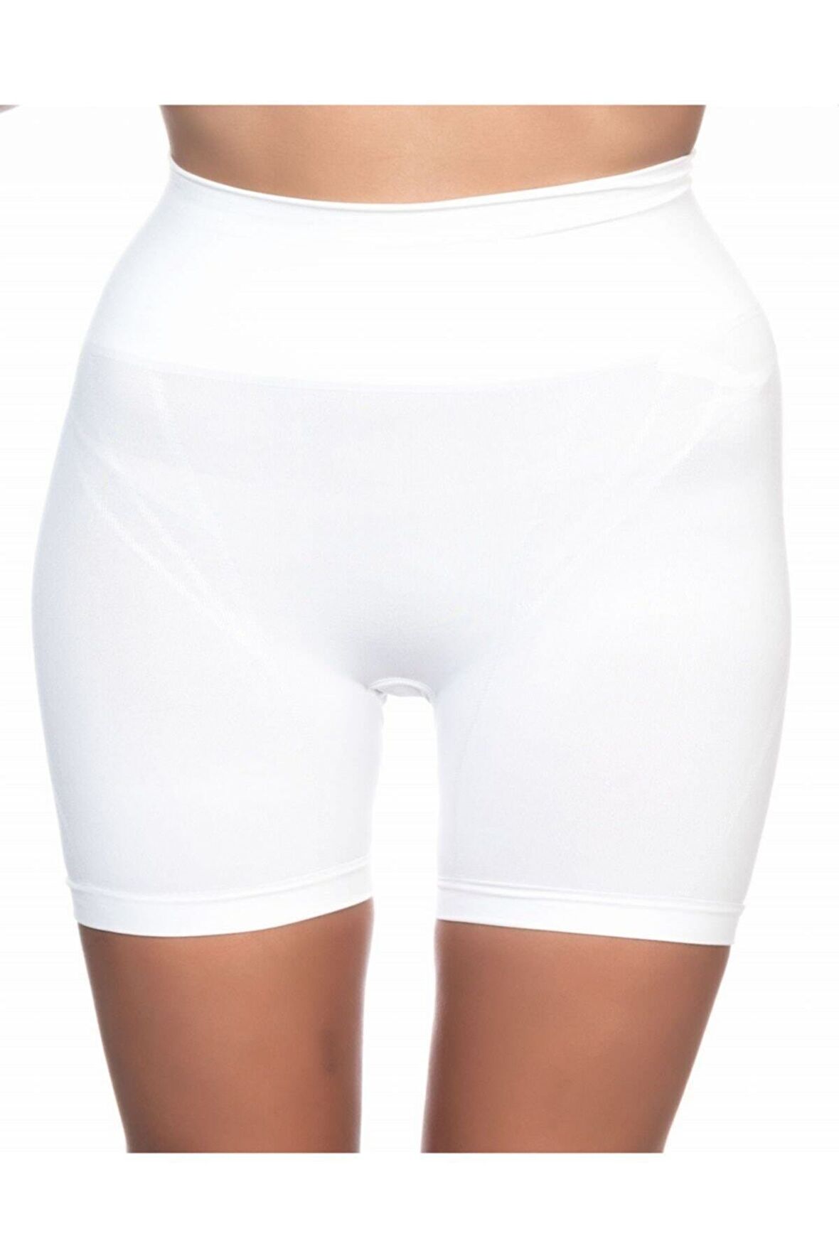 Düşük Bel Double Pantalon Korse Beyaz