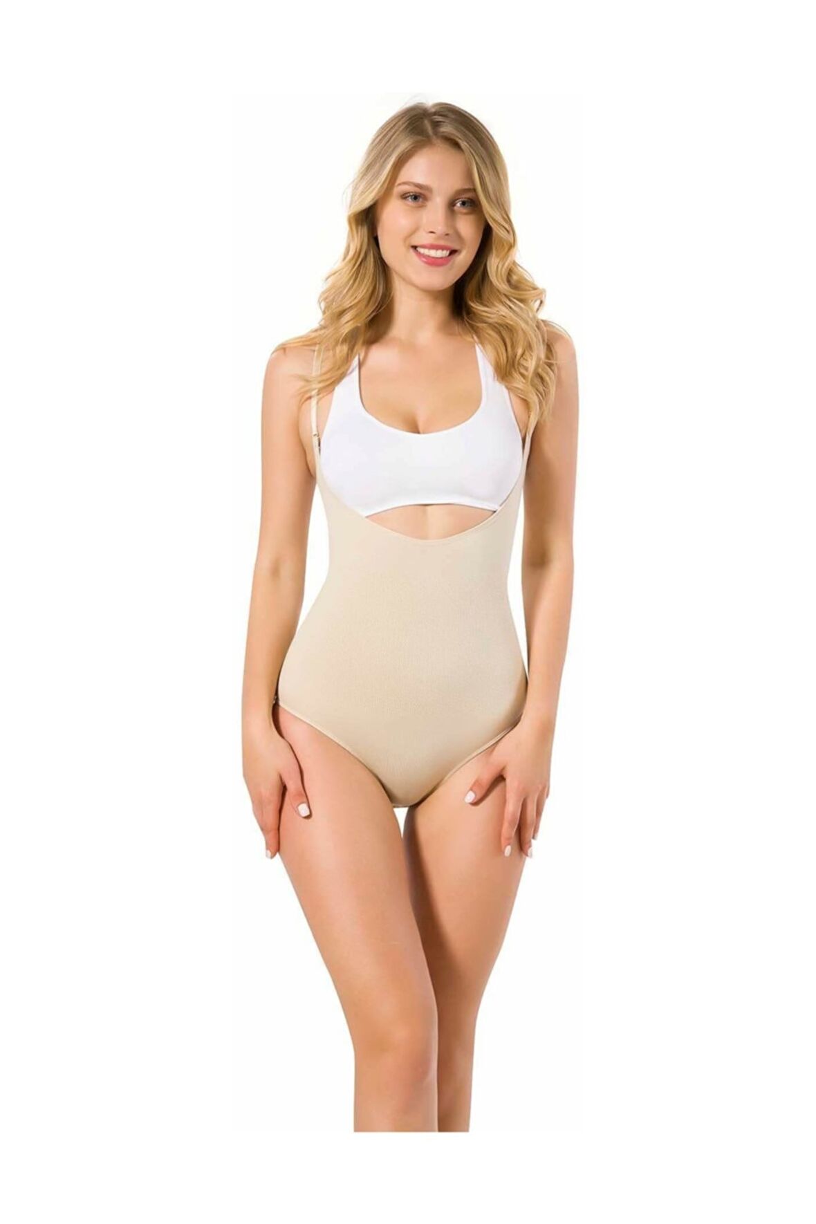 2023 Dikişsiz Göğsü Açık Slip Korse