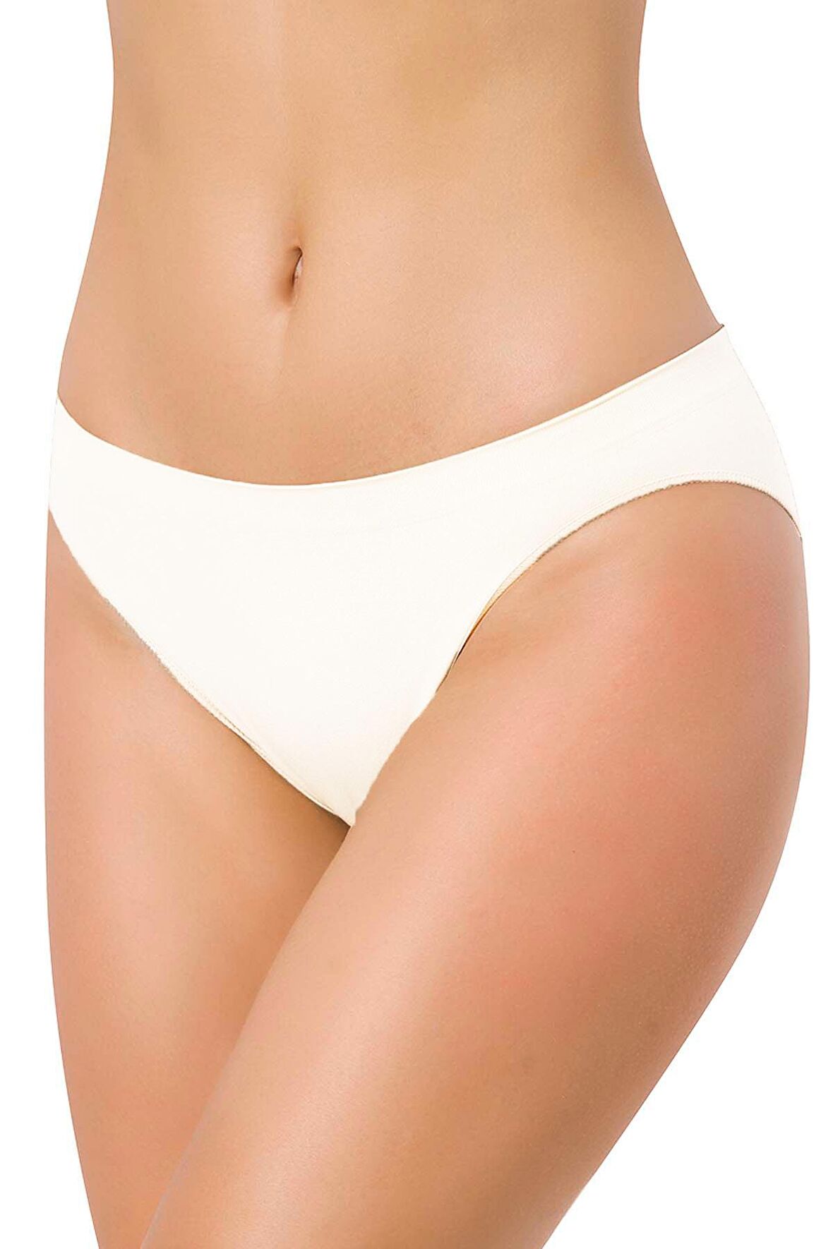 Kadın Beyaz Seamless Slip Emy-3001