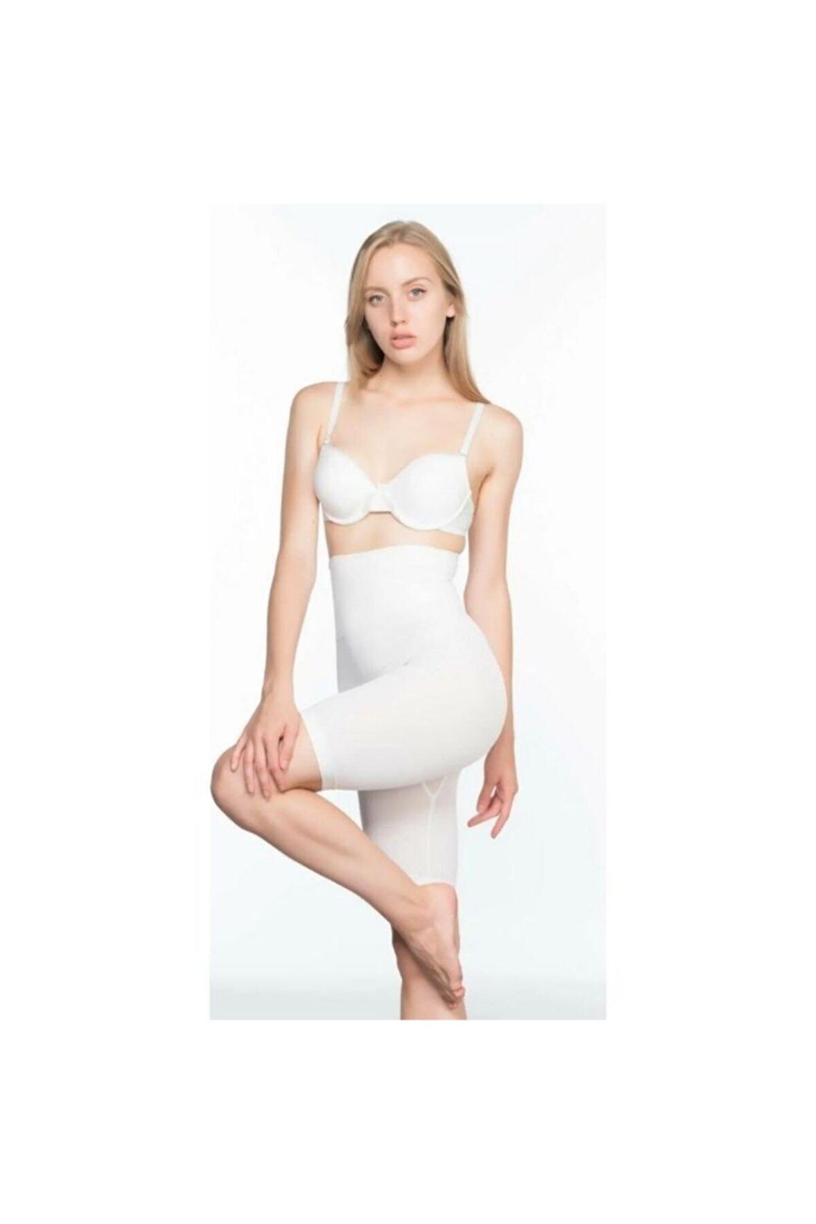 Kadın Beyaz Dikişsiz Pantolon Korse 3200