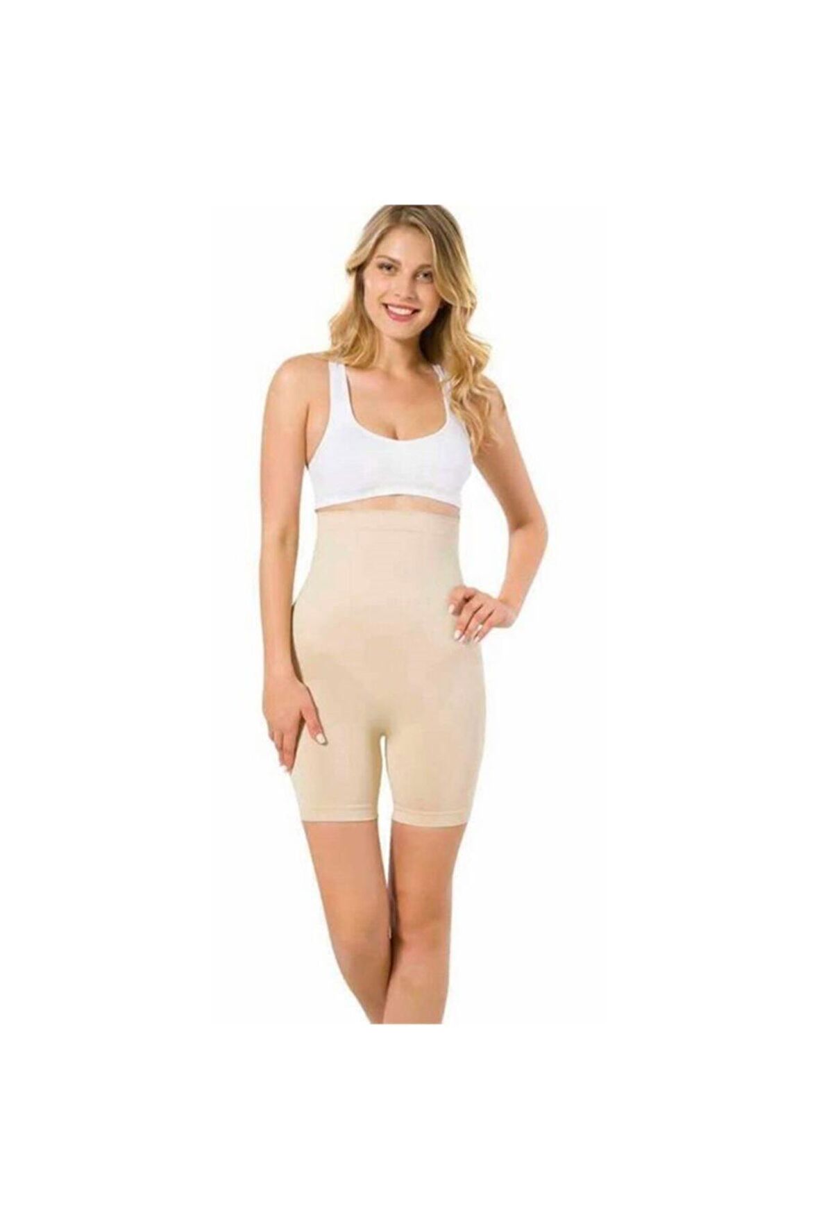 Mi 2007 Yüksek Bel Dikişsiz Paçalı Korse