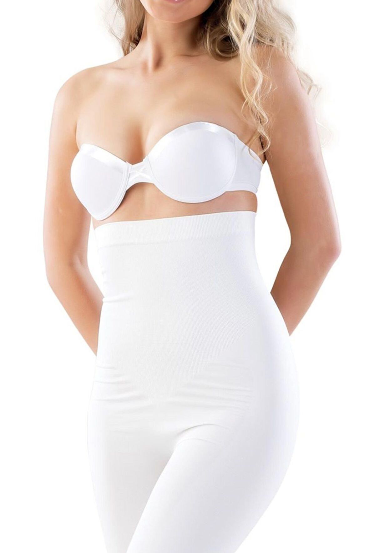 2006 Dikişsiz Uzun Paça Korse Beyaz