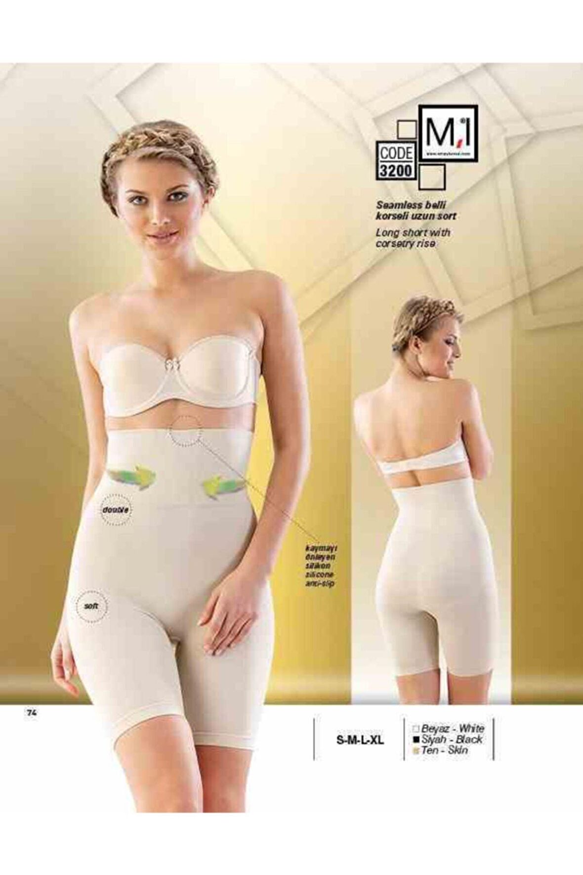 3200 Kadın Boxer Pantolon Korse