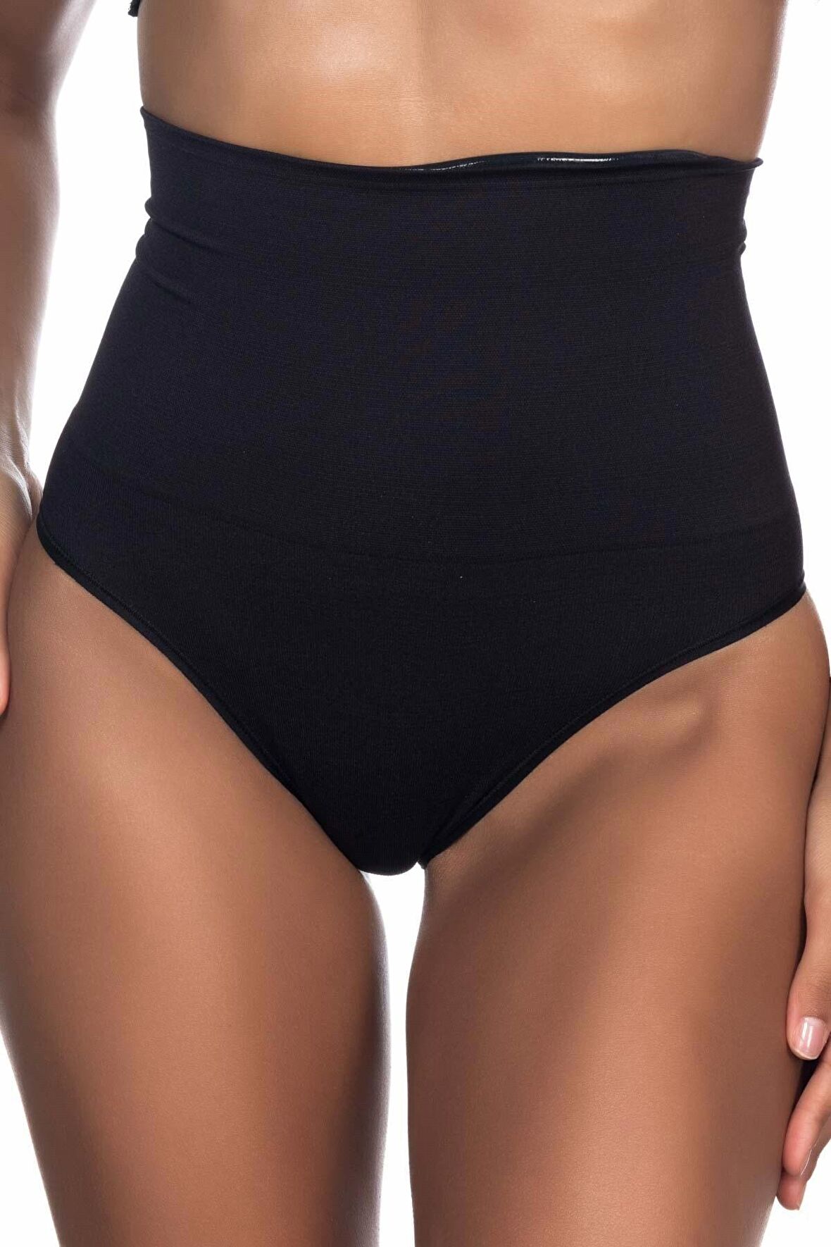Kadın Siyah İz Yapmaz Slip Korse
