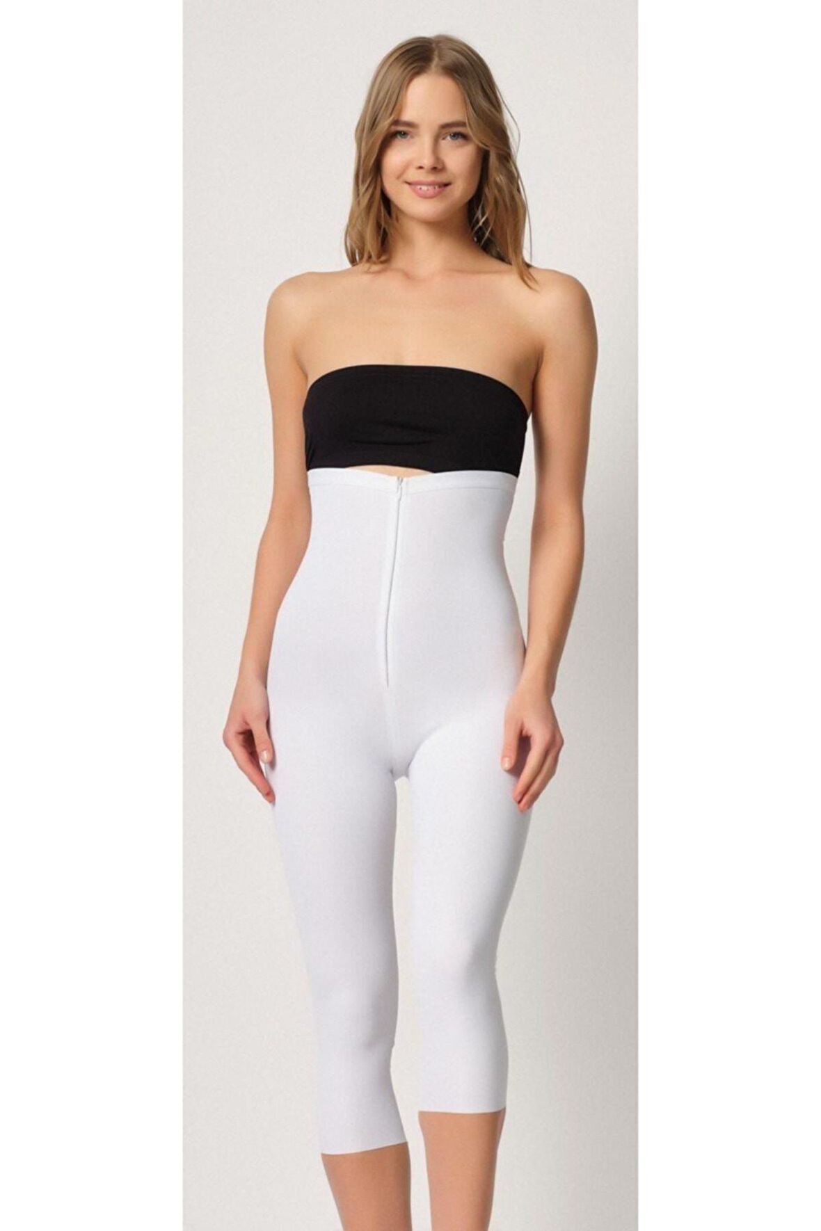 2868 Fermuarlı Lazer Tayt Korse