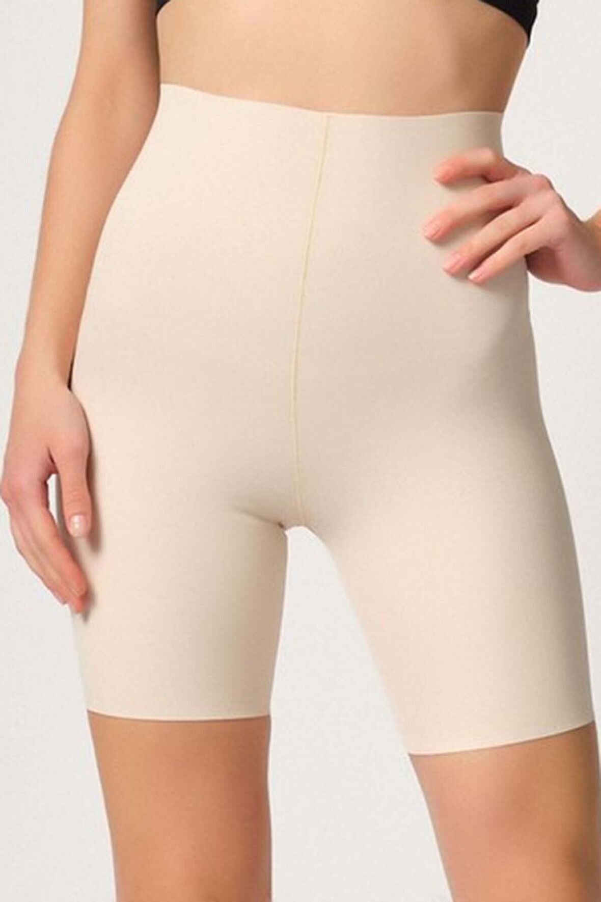 Kadın Bej Lazer Kesim Boxer Korse