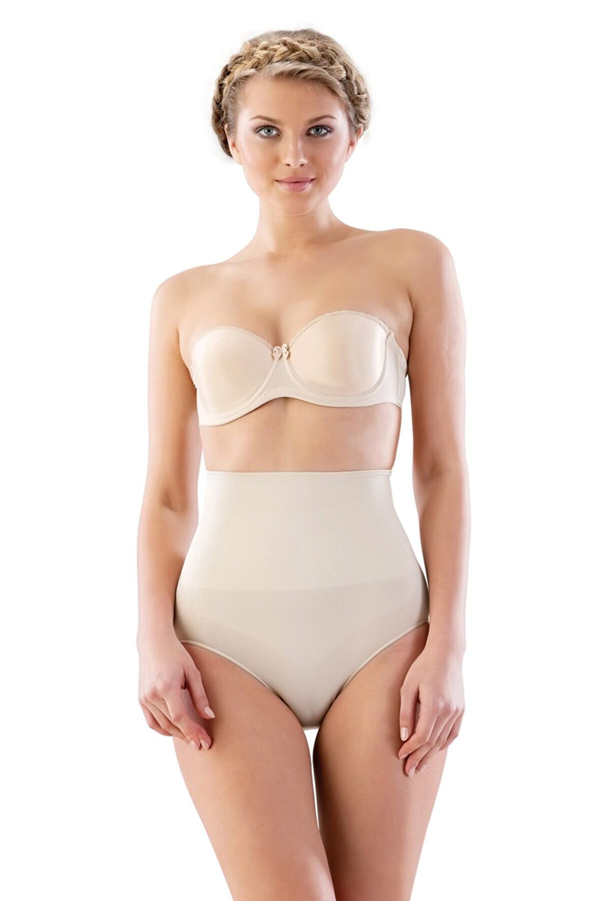 Dikişsiz Slip Pantolon Lohusa Korse Ten