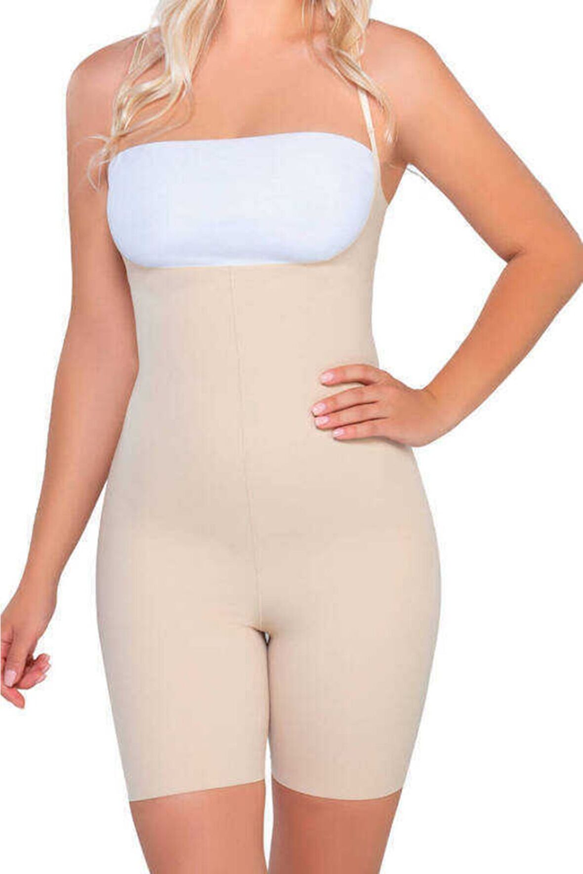 Kadın Ten Lazer Kesim Göğüs Açık Boy Korse 2758