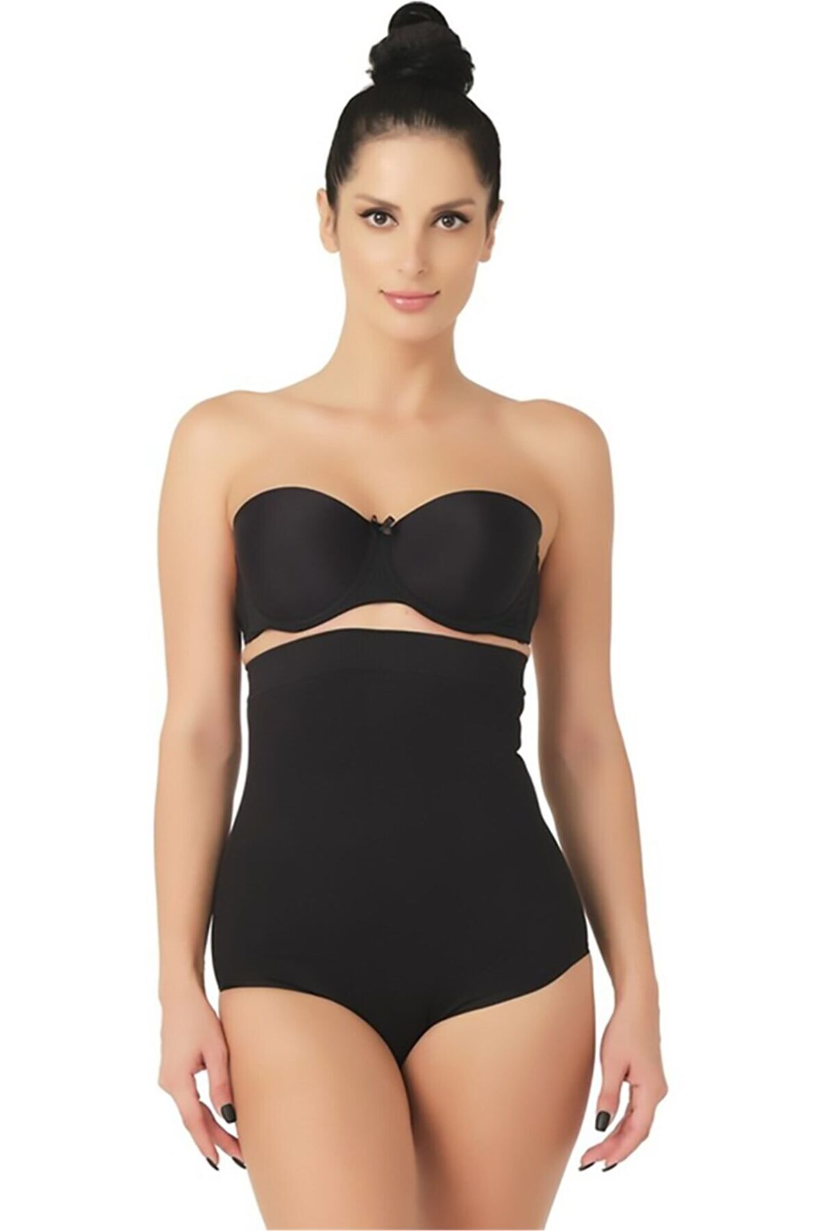 (mı) Dikişsiz Yüksek Bel Slip Korse (1 Beden Küçültür)