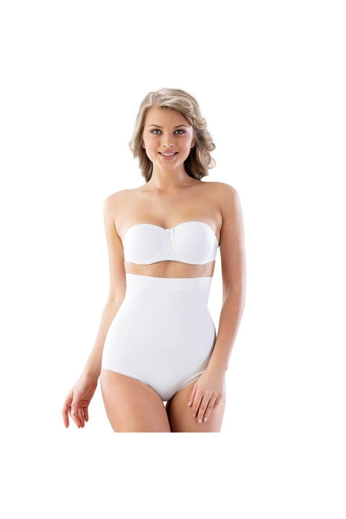 Kadın Beyaz Slip Külot Dikişsiz Korse