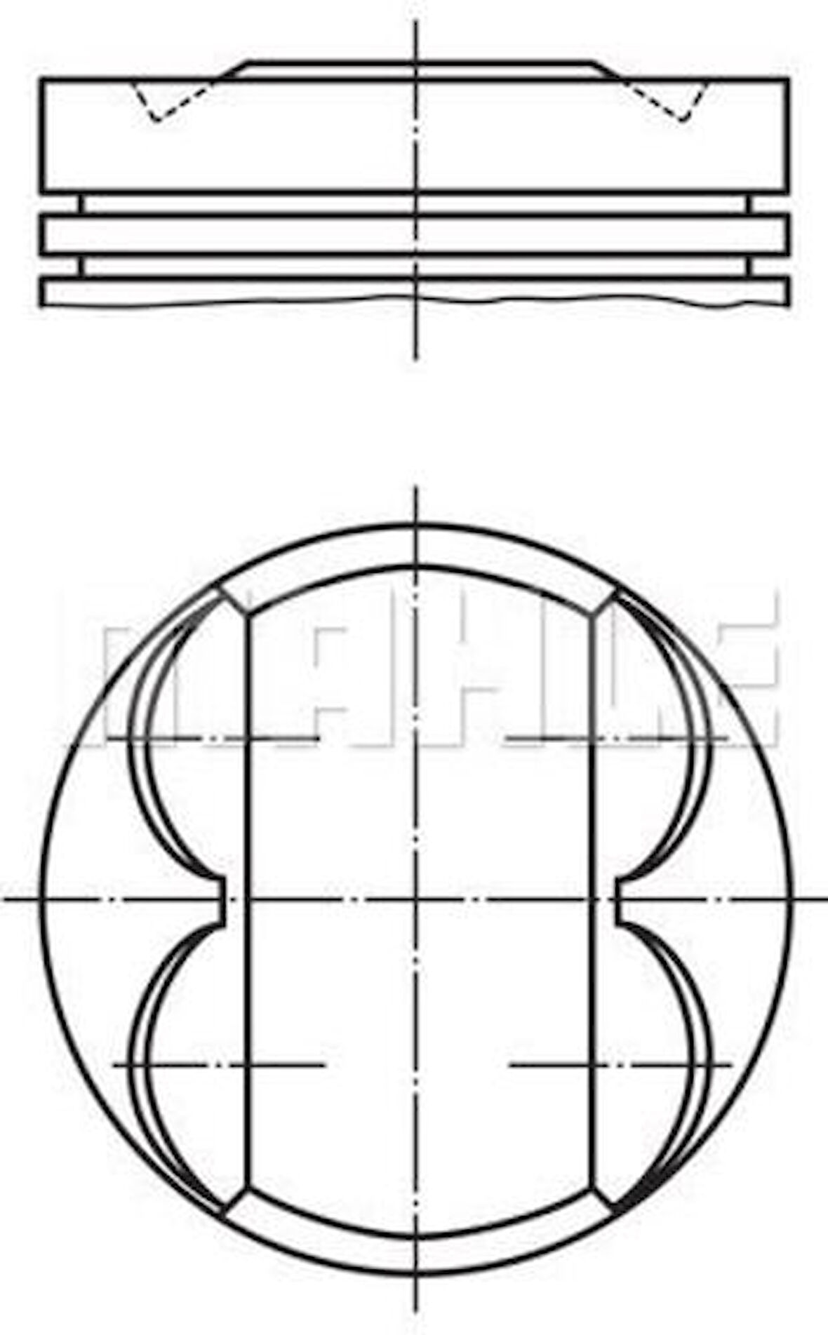 Mahle-Knecht-Behr 011PI00113002 Motor Piston Segman Komple 0.50 Opel – Chevrolet 1.2 – A12XER 55571101