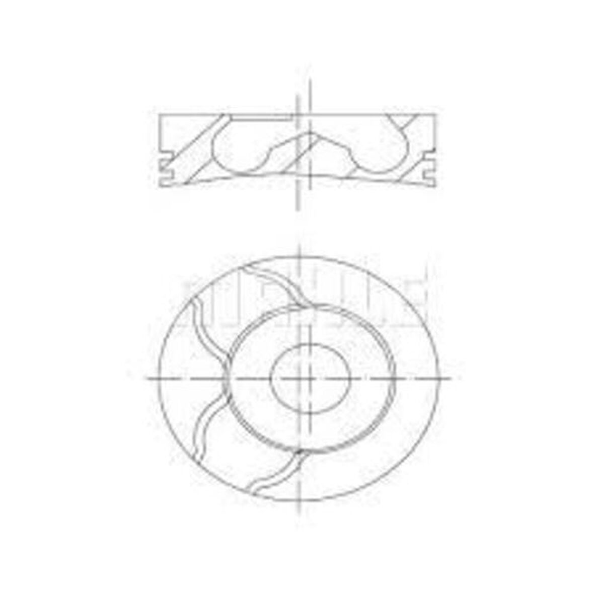 Mahle-Knecht-Behr 0215802 Motor Piston Segman Kangoo Megane Laguna Trafic Scenic Vivaro Carisma 1.9TDI F9Q 80mm 0.50mm 7701473368