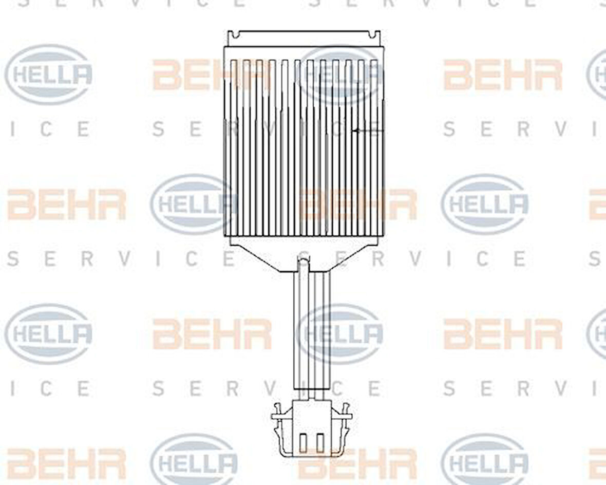 Mahle-Knecht-Behr ABR37000P Fan Müşürü Kontrol Ünitesi Polo A1 Cordoba Ibiza Toledo Fabia Rapid Roomster 02- 6Q1907521B