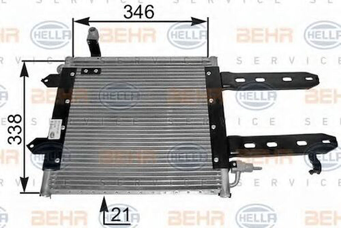 Mahle-Knecht-Behr AC201000P Klima Radyatörü BMW E36 318Is 95-99 E39 520I-523i-528i-535I 96-00 520Td-525TDS-5 40I 96-03 64538391647