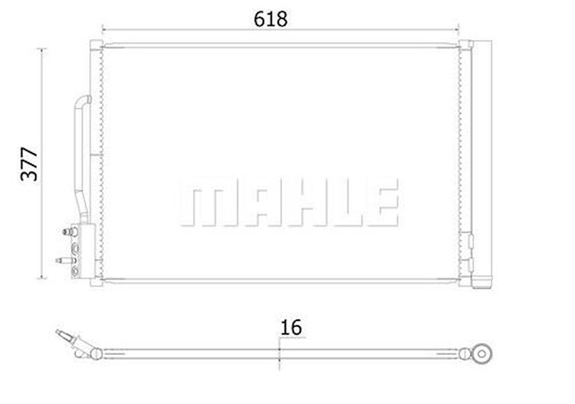 Mahle-Knecht-Behr AC955000S Klima Radyatörü Insignia B 15-Otomatik Manuel 84208083