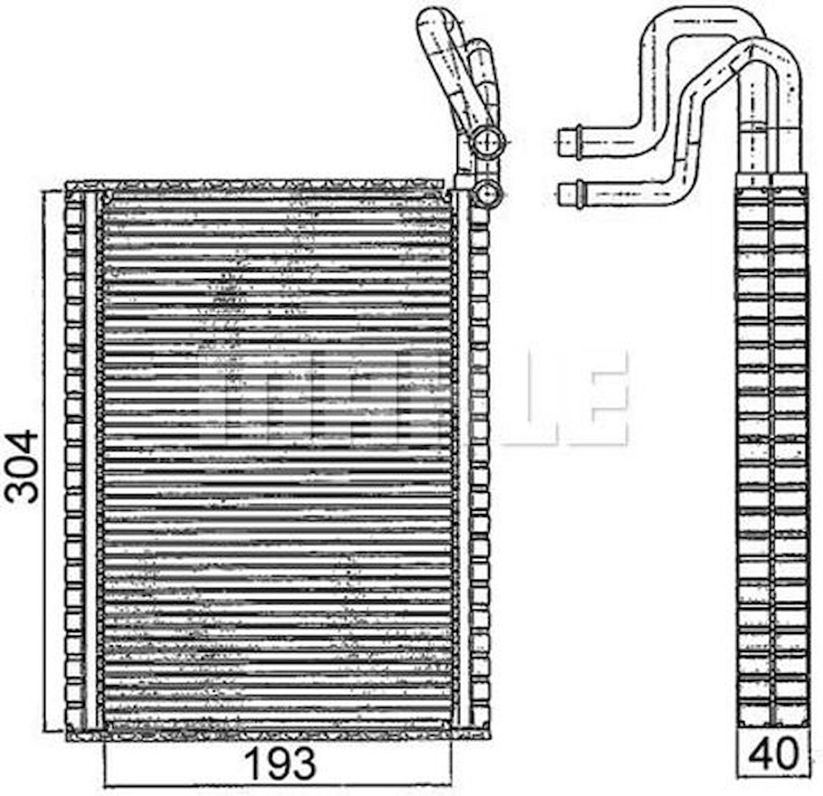 Mahle-Knecht-Behr AE116000S Evaporator BMW E70 E71 E72 F15 F15 64116806555