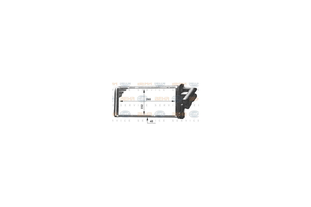 Mahle-Knecht-Behr AH103000S Kalorifer Radyatörü Laguna I 7701038542
