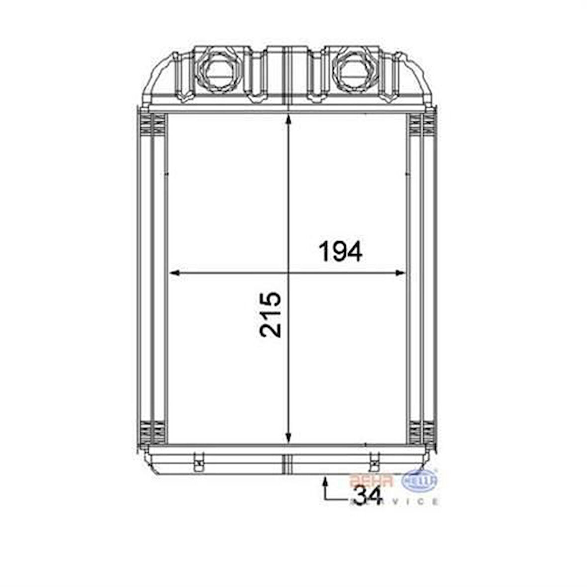 Mahle-Knecht-Behr AH180000S Kalorifer Radyatörü Touareg 02-10 Audi Q7 06-10 Cayenne 02-9 7L0819031