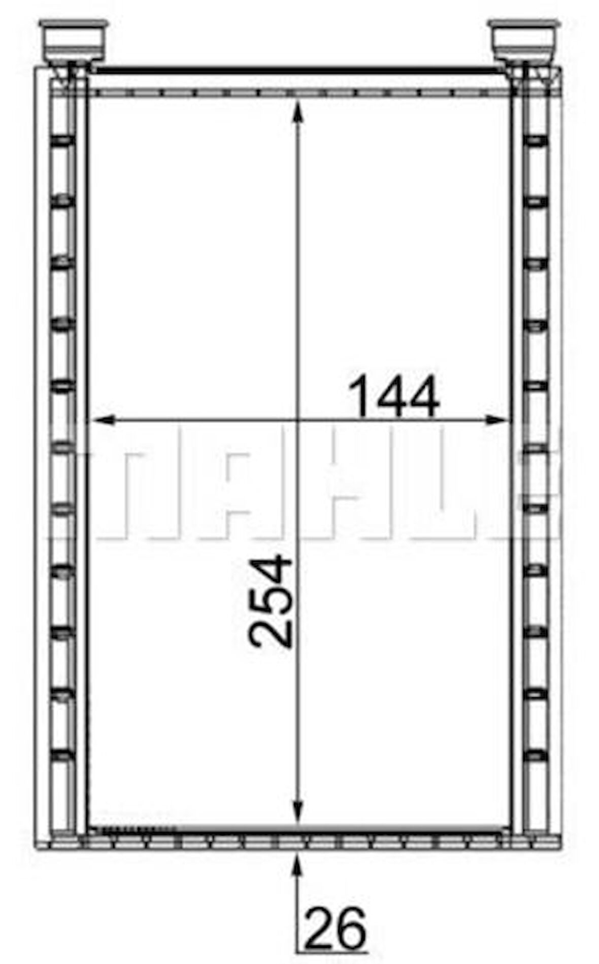 Mahle-Knecht-Behr AH224000S Kalorifer Radyatörü BMW E87 E90 F26 F25 E84 E92 E91 E80 64119123506