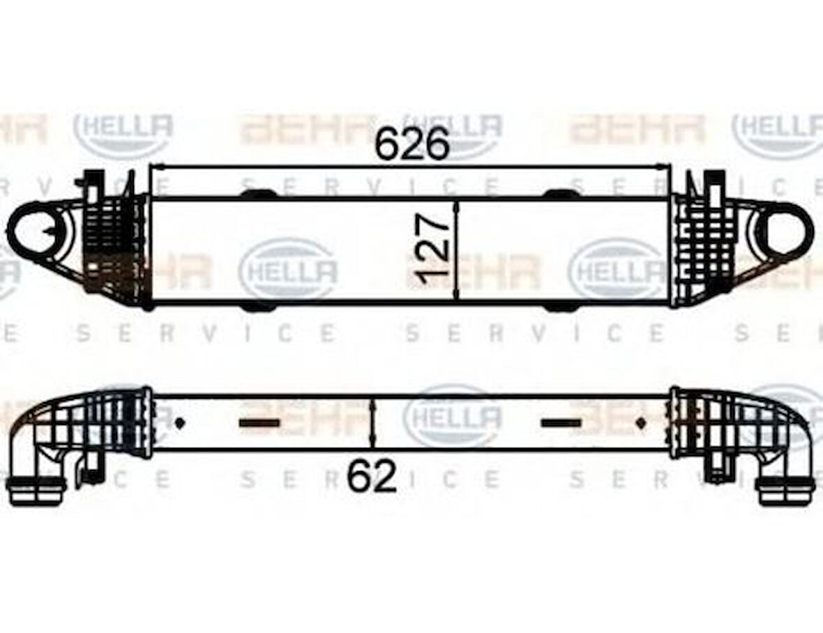 Mahle-Knecht-Behr CI428000S Turbosarj Radyatörü W204 07-14 S204 07-14 C204 11-W212 09-15 C207 10-16 A207 10-15 A2045000000