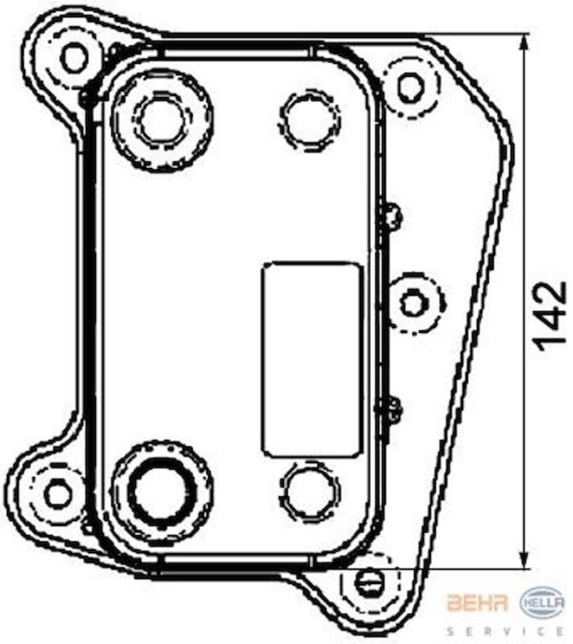 Mahle-Knecht-Behr CLC38000P Yağ Soğutucusu OM611 W202 97-00 S202 97-01 W210 98-02 S210 99-02 6111880101