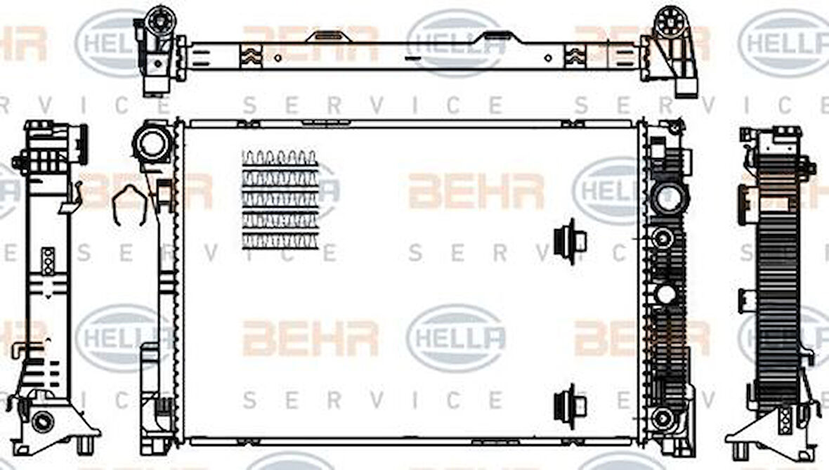 Mahle-Knecht-Behr CR1176000S Motor Su Radyatörü X204 08-15 W204 08-14 C218 11-17 W212 09-15 C207 10-15 2045003103