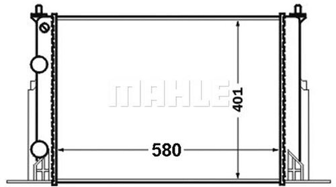 Mahle-Knecht-Behr CR1450000S Motor Radyatörü Stilo 1.9 JTD 01-580x398x26 46745809