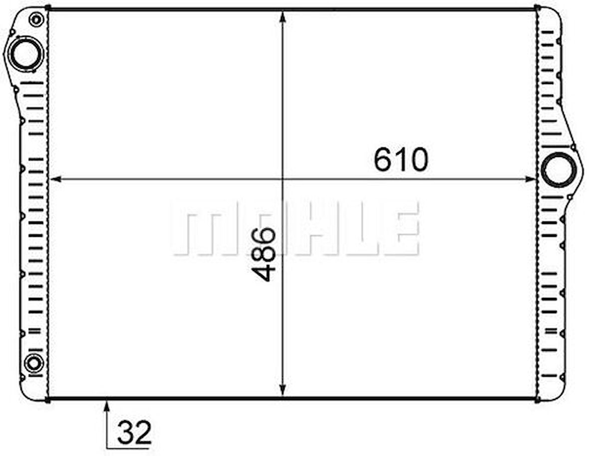 Mahle-Knecht-Behr CR1585000S Motor Su Radyatörü BMW N52 N53 F10 09 11 F01 09 15 17118669005