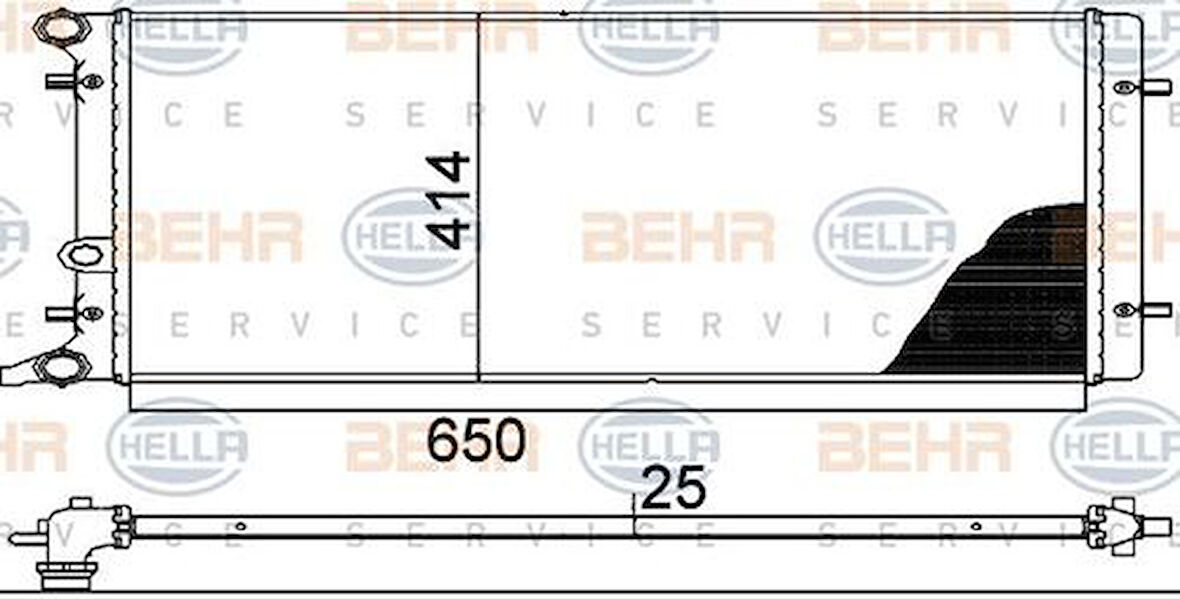 Mahle-Knecht-Behr CR368001S Motor Su Radyatörü Golf IV Bora Octavia 1.6 AKL Bcb BFQ 97-04 1J0121253AD