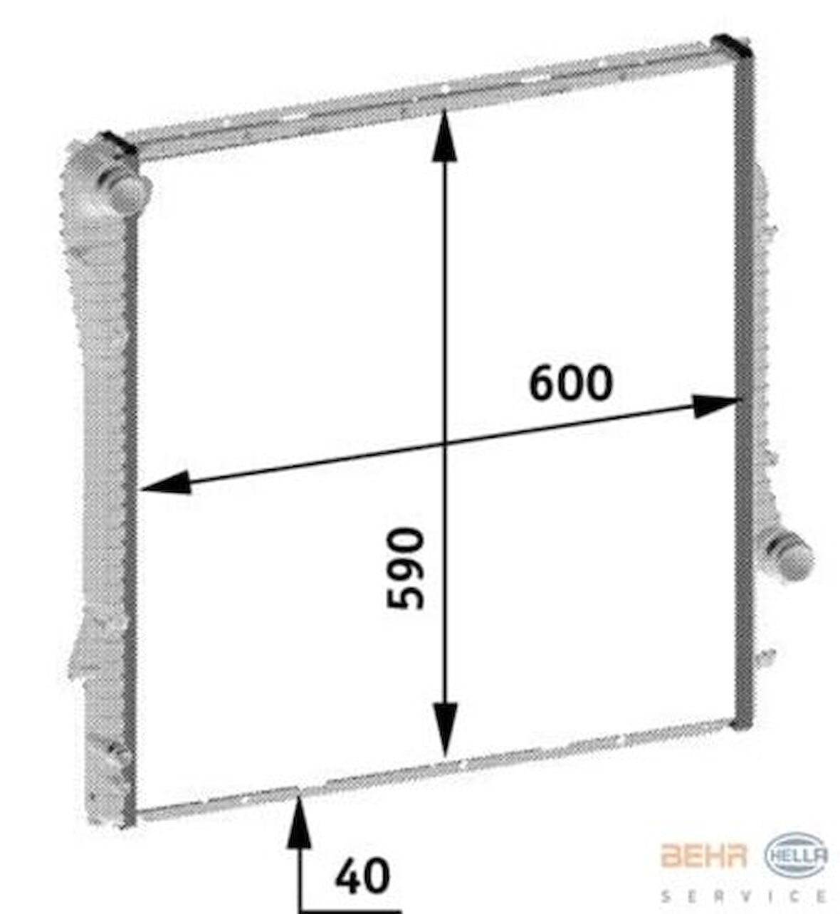 Mahle-Knecht-Behr CR573000P Radyatör BMW E53 X5 3.0D 03 17111439102