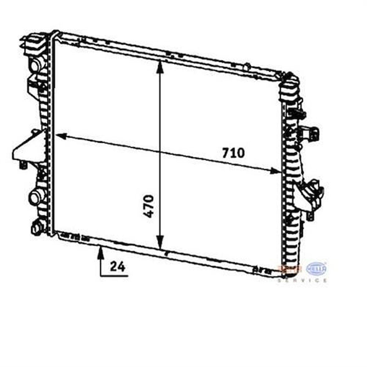 Mahle-Knecht-Behr CR585000P Motor Radyatörü Premium Transporter T5 1.9TDI Klimalı Manuel 04- 7H0121253K