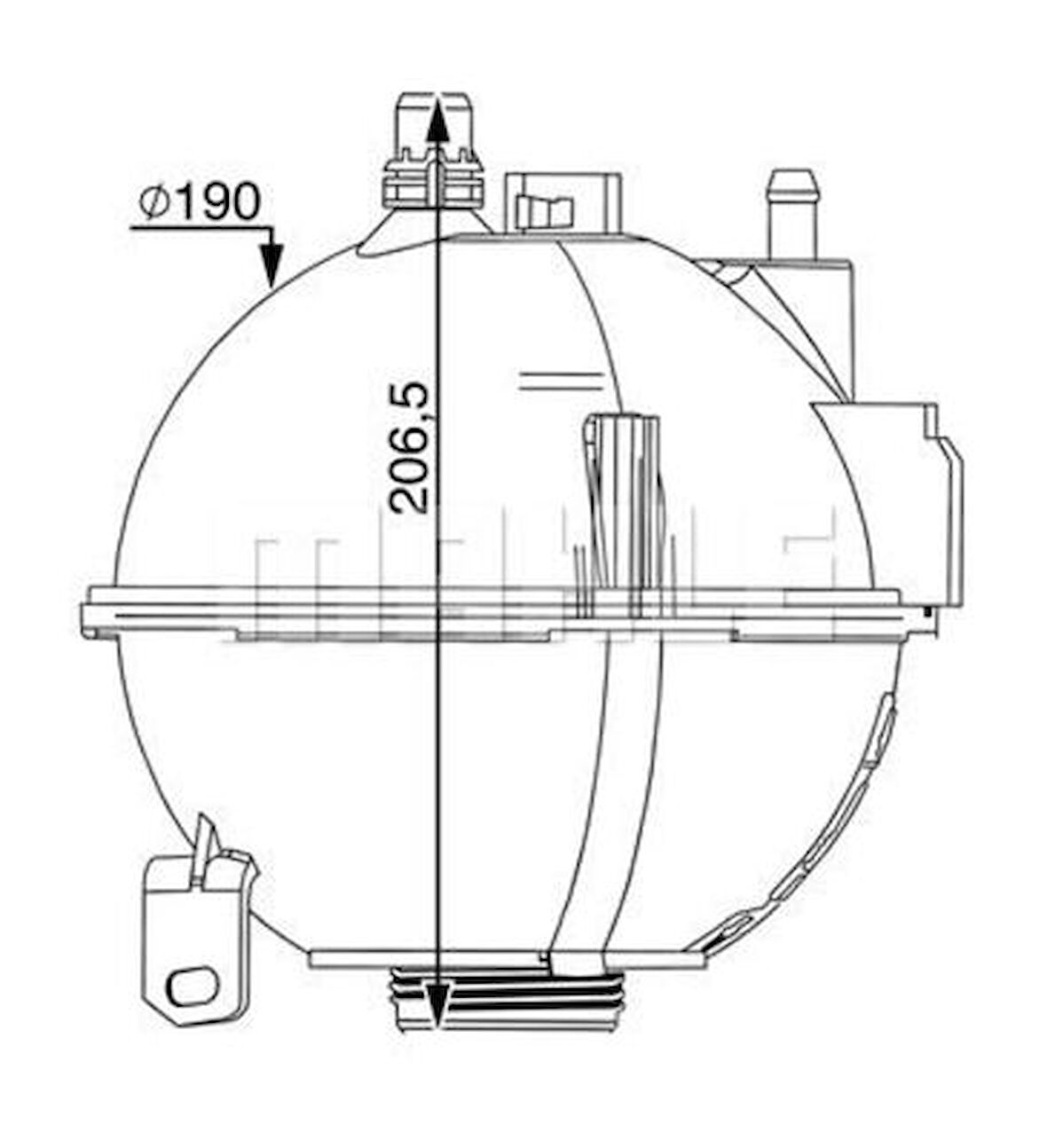 Mahle-Knecht-Behr CRT210000S Radyatör Yedek Su Deposu BMW F25 F25 17138616418