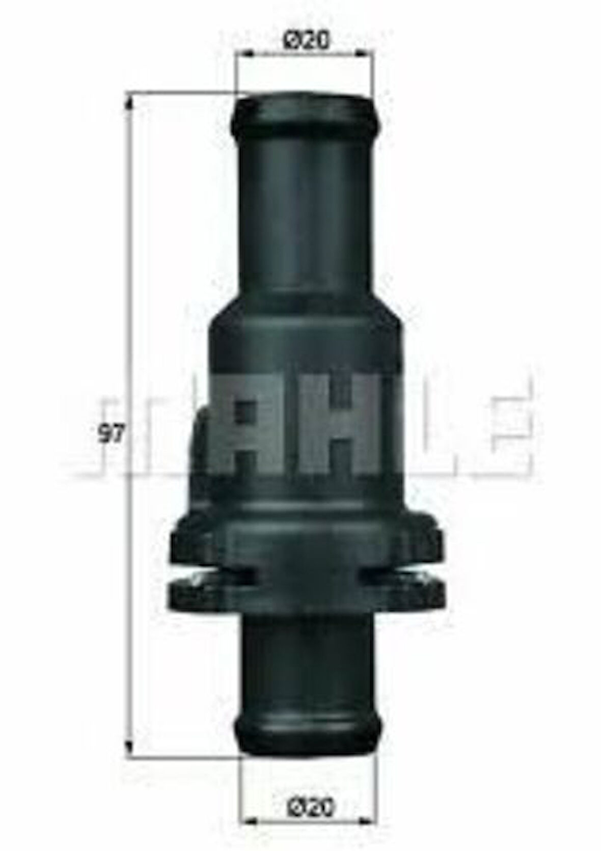 Mahle-Knecht-Behr TH580 Termostat 80C Vag 4E0121113