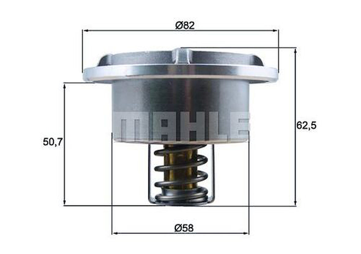 Mahle-Knecht-Behr THD686 Termostat 86CC Renault Kamyonlar Volvo Deutz-Fahr Midlum DXI-Deutz 04911831