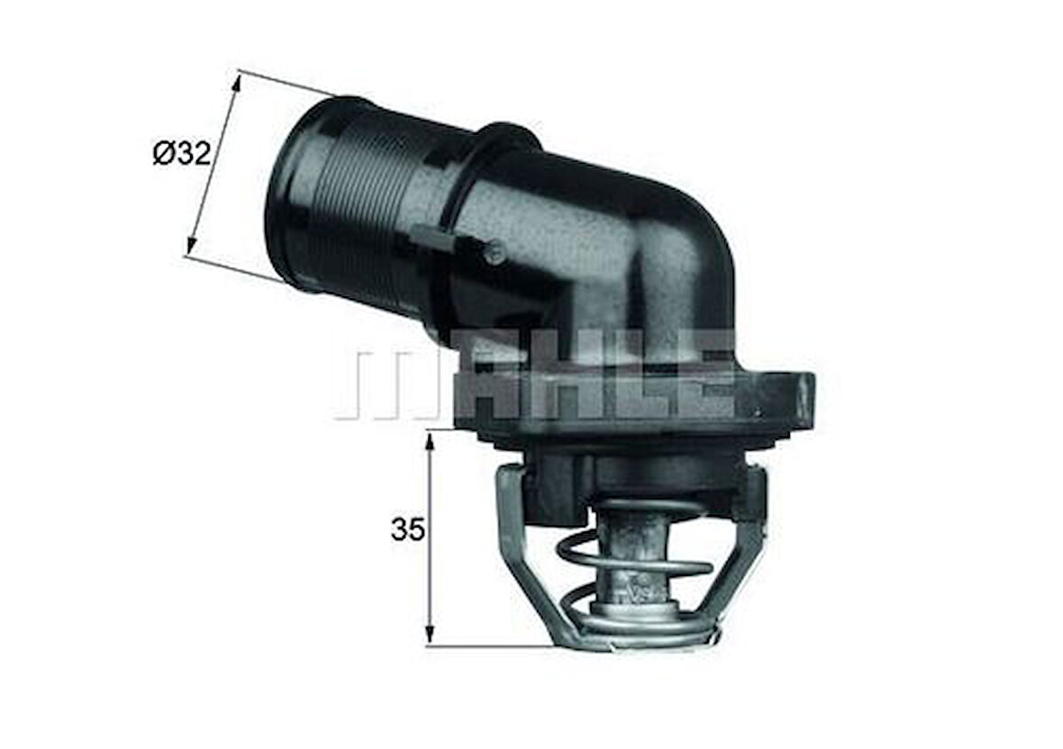 Mahle-Knecht-Behr TI18189 Termostat Komple (Kapaklı) (89C) P106 206 P306 C2 C3 C3 II C3 Pluriel Xsara Saxo Tu3Jp TU3A TU3Ae 1336.Q2