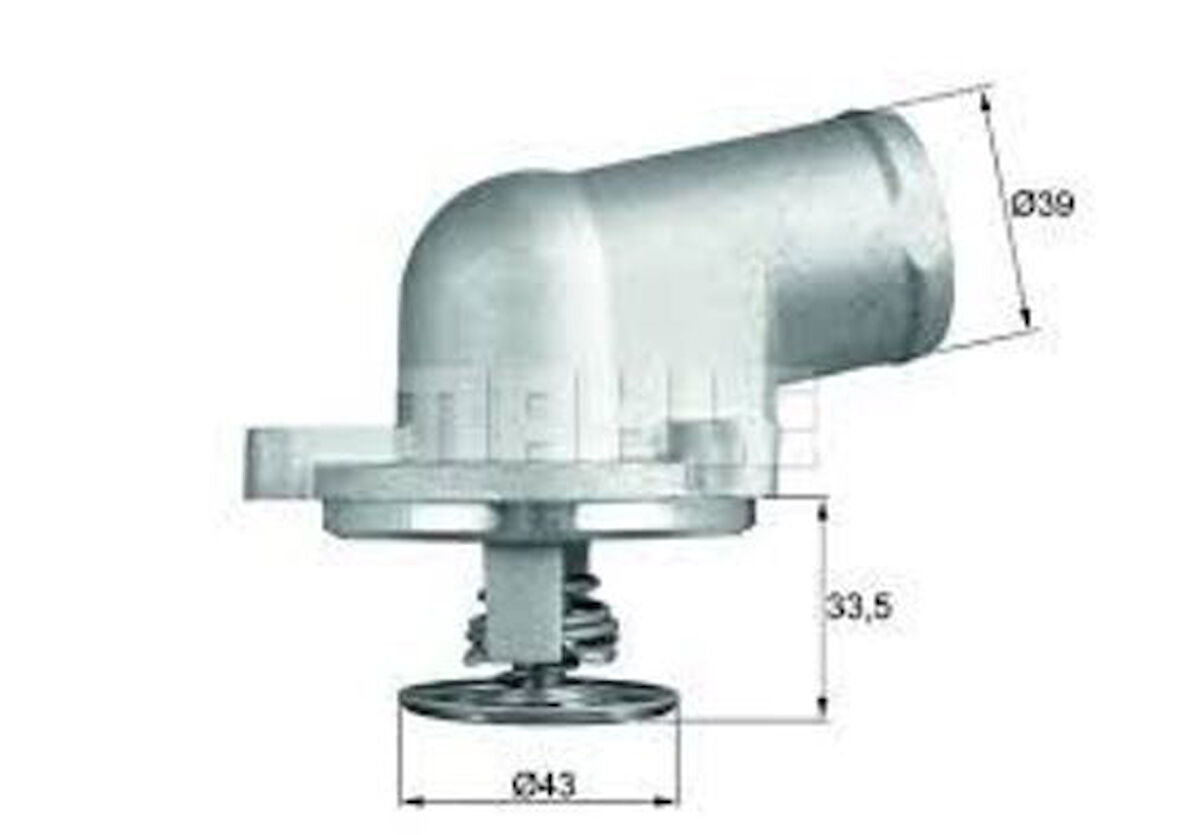 Mahle-Knecht-Behr TI20787D Termostat 87C M111-W203 Borusuz A1112001715