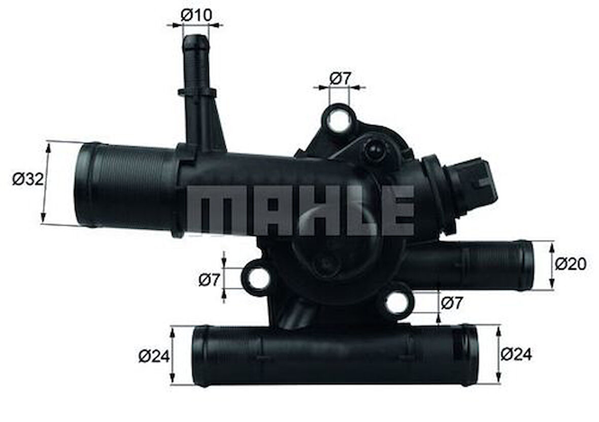Mahle-Knecht-Behr TI21789 Termostat Clio Kangoo Laguna II Megane I Trafic II Master 1.9DCI F9Q Komple 8200074346