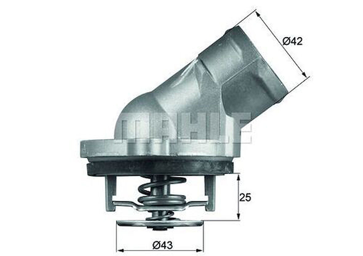 Mahle-Knecht-Behr TI4587D Termostat 87 CC M112 W202 97-00 W203 00-07 Cl203 02-08 W210 96-02 W211 02-08 W220 98-04 A1122030275