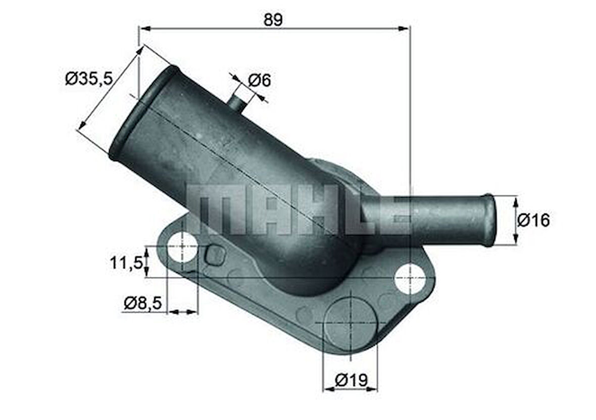 Mahle-Knecht-Behr TI6487D Termostat 87C Komple Tempra 90-96-Tipo 88-95-SLX-Uno 70 89-95 1.4-1.4Le-1.6-1.6Le 7581200