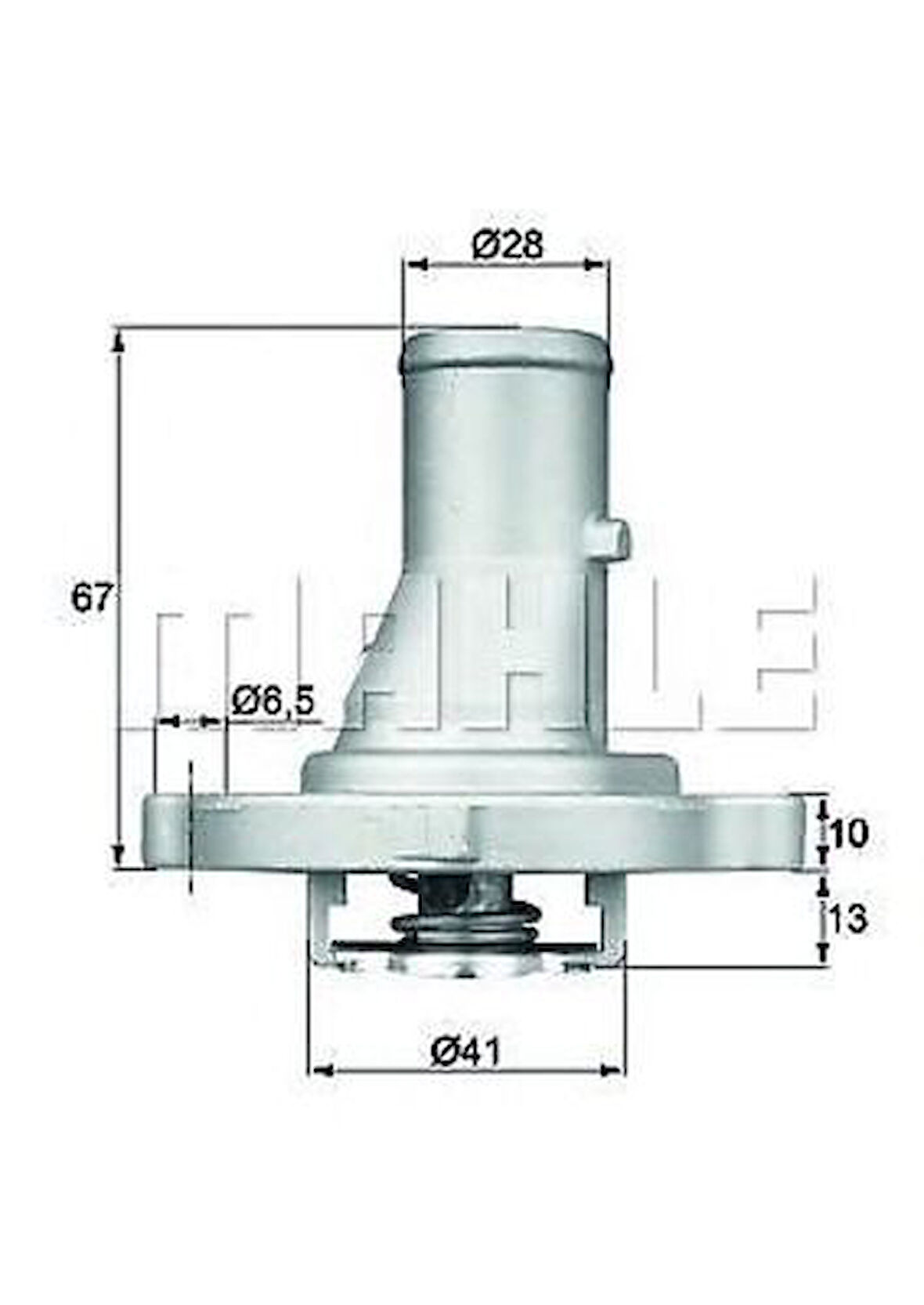 Mahle-Knecht-Behr TI6887D C50487 Termostat Komple Palio 97 Doblo 00 1.2Ie 75Hp 87 C 7545958