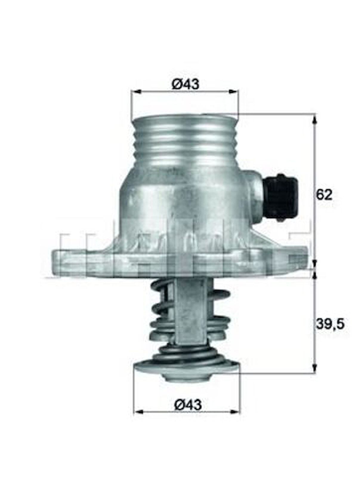 Mahle-Knecht-Behr TM11105 Termostat 105C BMW E38 E39 M60 61 11531437526