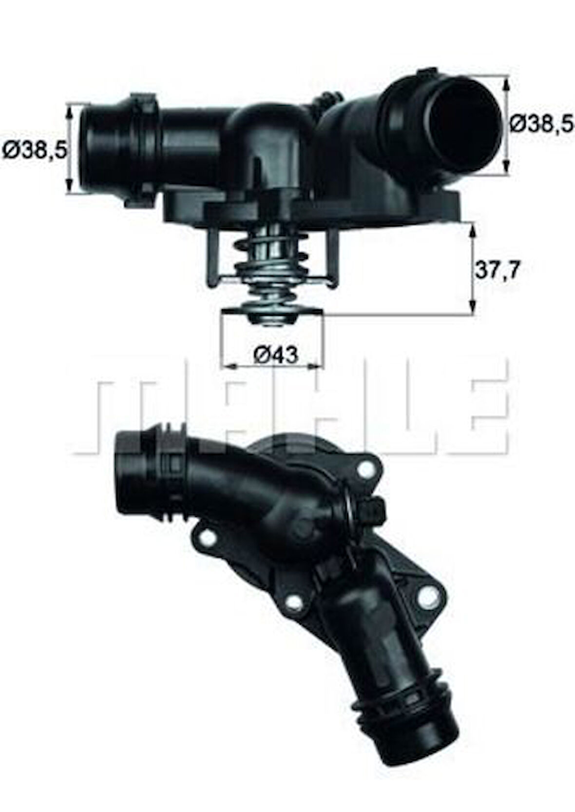 Mahle-Knecht-Behr TM1397 Termostat BMW M52 M54 E36 E38 E39 E46 E60 E65 E83 E53 Z3 Z4 E84 11531436823