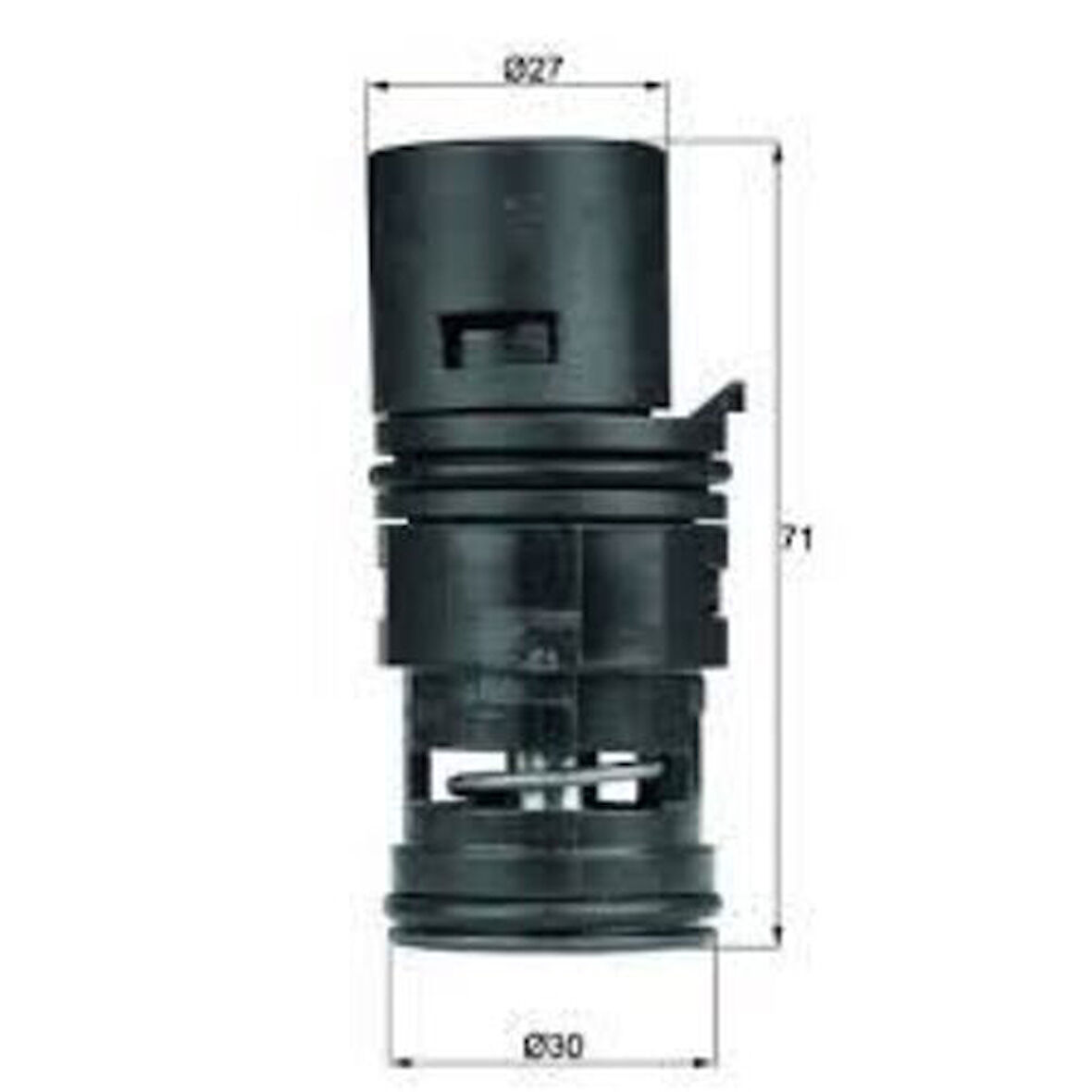 Mahle-Knecht-Behr TO775 Termostat BMW X3 E83 N52 N52 17113438717