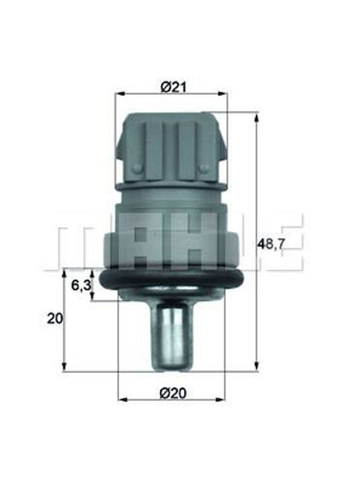 Mahle-Knecht-Behr TSE1D Hararet Müşürü Yeşil Ibiza III Octavia Bora Golf IV Caddy Passat Polo Transporter 59919501