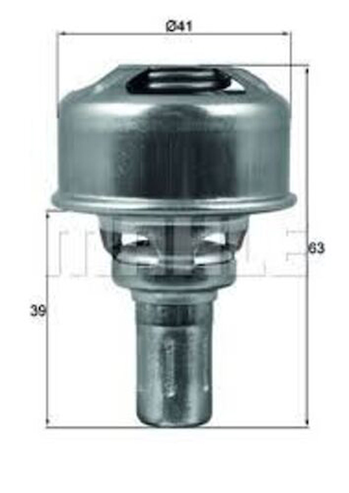 Mahle-Knecht-Behr TX16685D Termostat Accent Era 1.5 CRDI 2006-Cerato 1.5 CRDI 2006-Rio 1.5 CRDI 2004- 255002A050