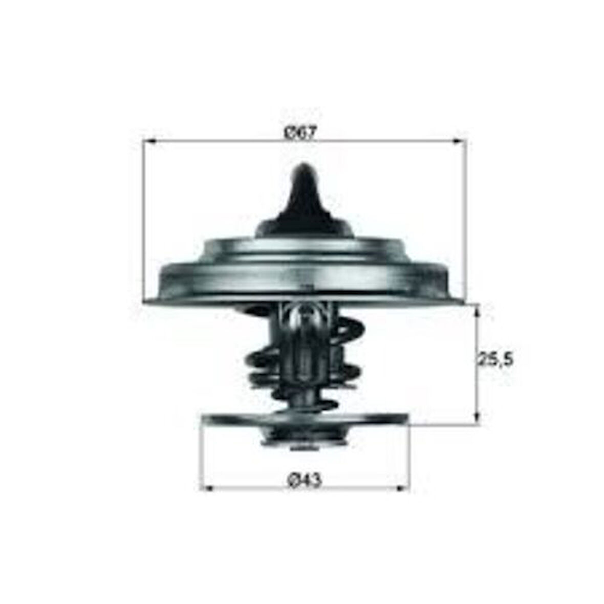 Mahle-Knecht-Behr TX1875D Termostat 75 CC Conta IIe Mercedes Renault Iveco 4749724