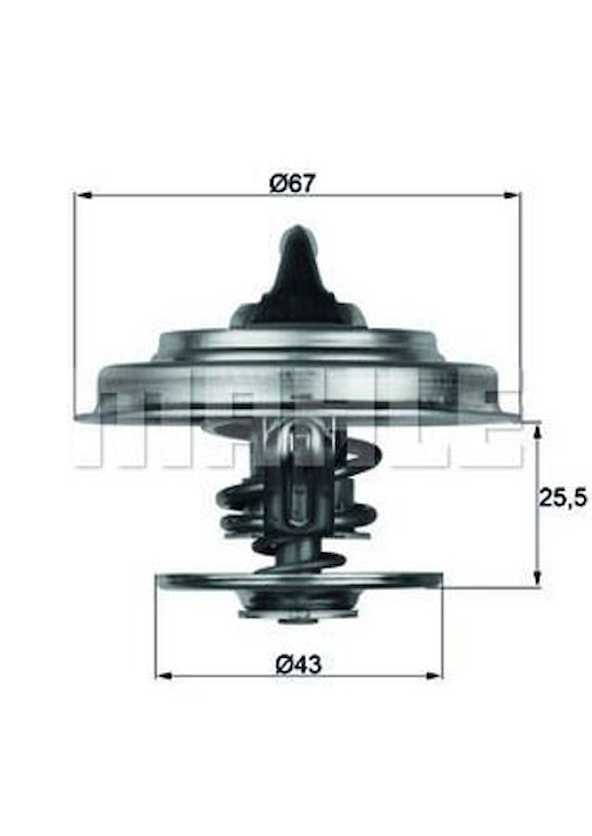 Mahle-Knecht-Behr TX1879 Termostat 79 CC M-Benz-Iveco-Man- Renault Contasız A0022034675