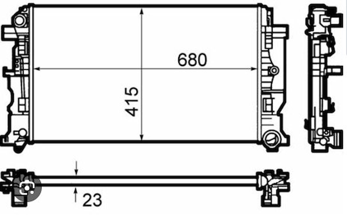 SU RADYATÖRÜ  VW CRAFTER/MB SPRINTER A9065000202 B