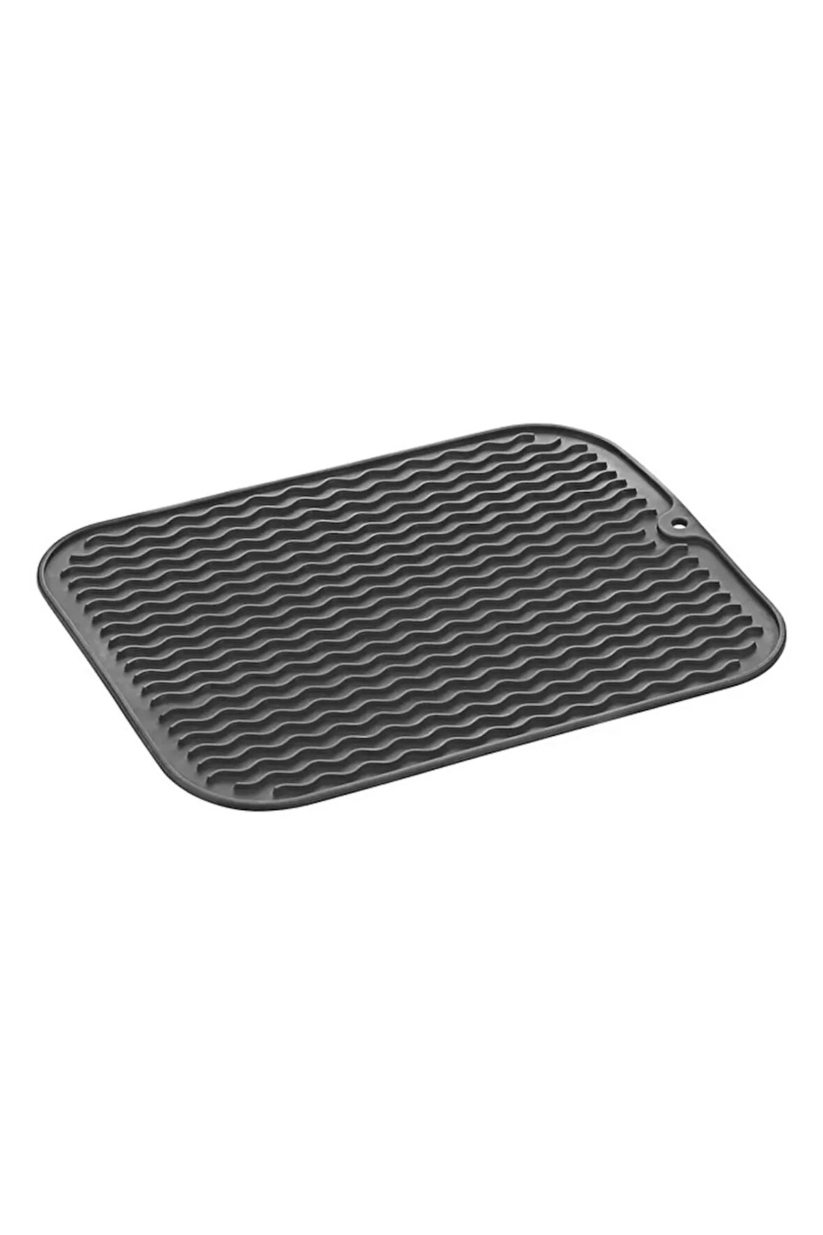 MAİN SHOP 1 ADET Kaydırmaz Tabanlı Çok Amaçlı Bulaşık Matı – Su Tahliyeli ve Elastik Kurutmalık Mat  36x28 cm