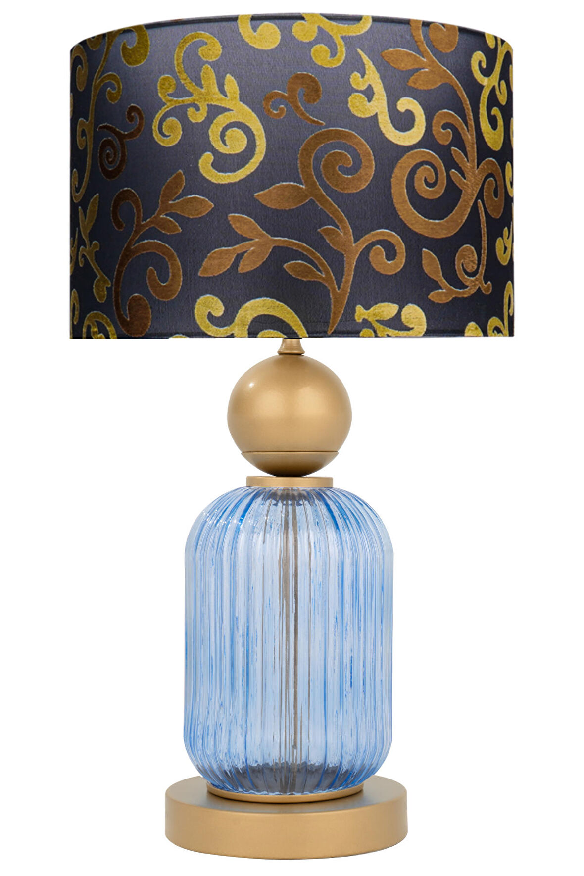 Lotus Royal Blue Cam Abajur